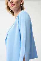 Viscose Blend Open-Front Cardigan