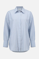 Joseph Ribkoff Tencel Stripe Print Boxy Blouse-261931