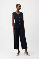 Viscose Blend Culotte Pants