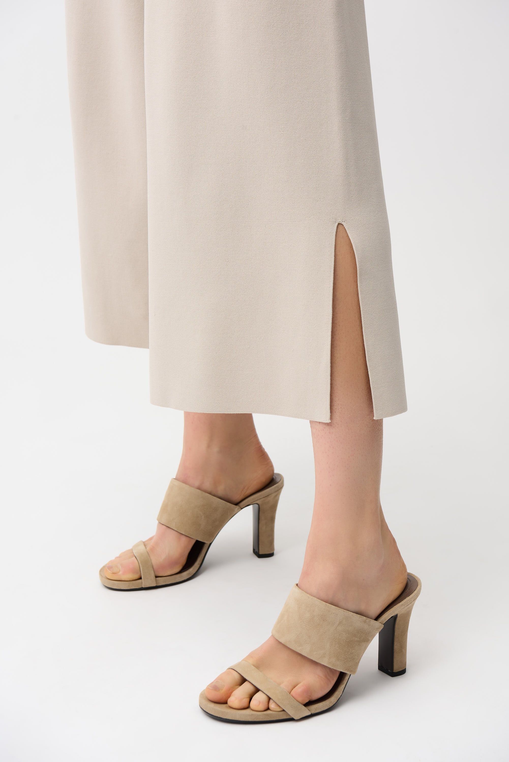 Viscose Blend Culotte Pants