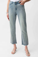 Joseph Ribkoff Straight Crop Jeans With Rhinestones-261945