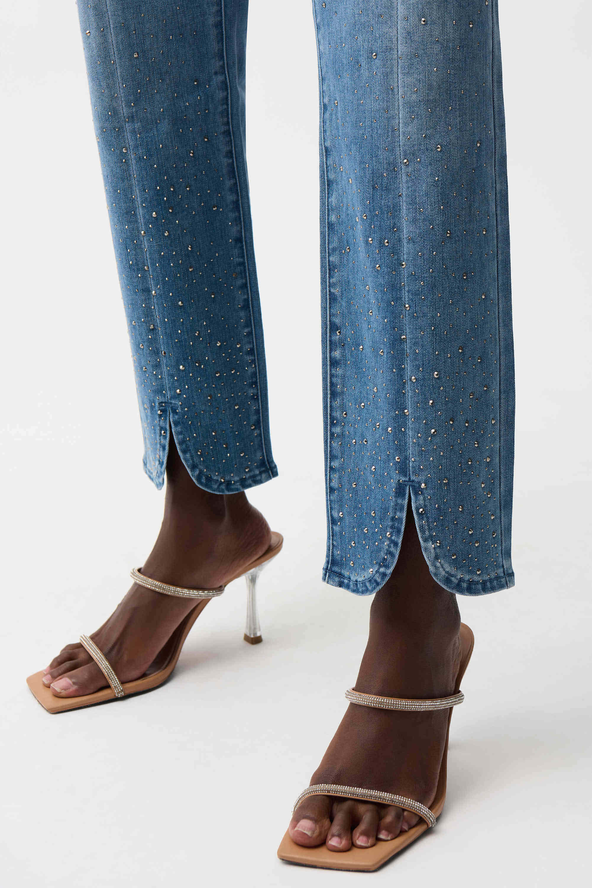 Joseph Ribkoff Slim Leg Jeans With Rhinestone Detail-261954