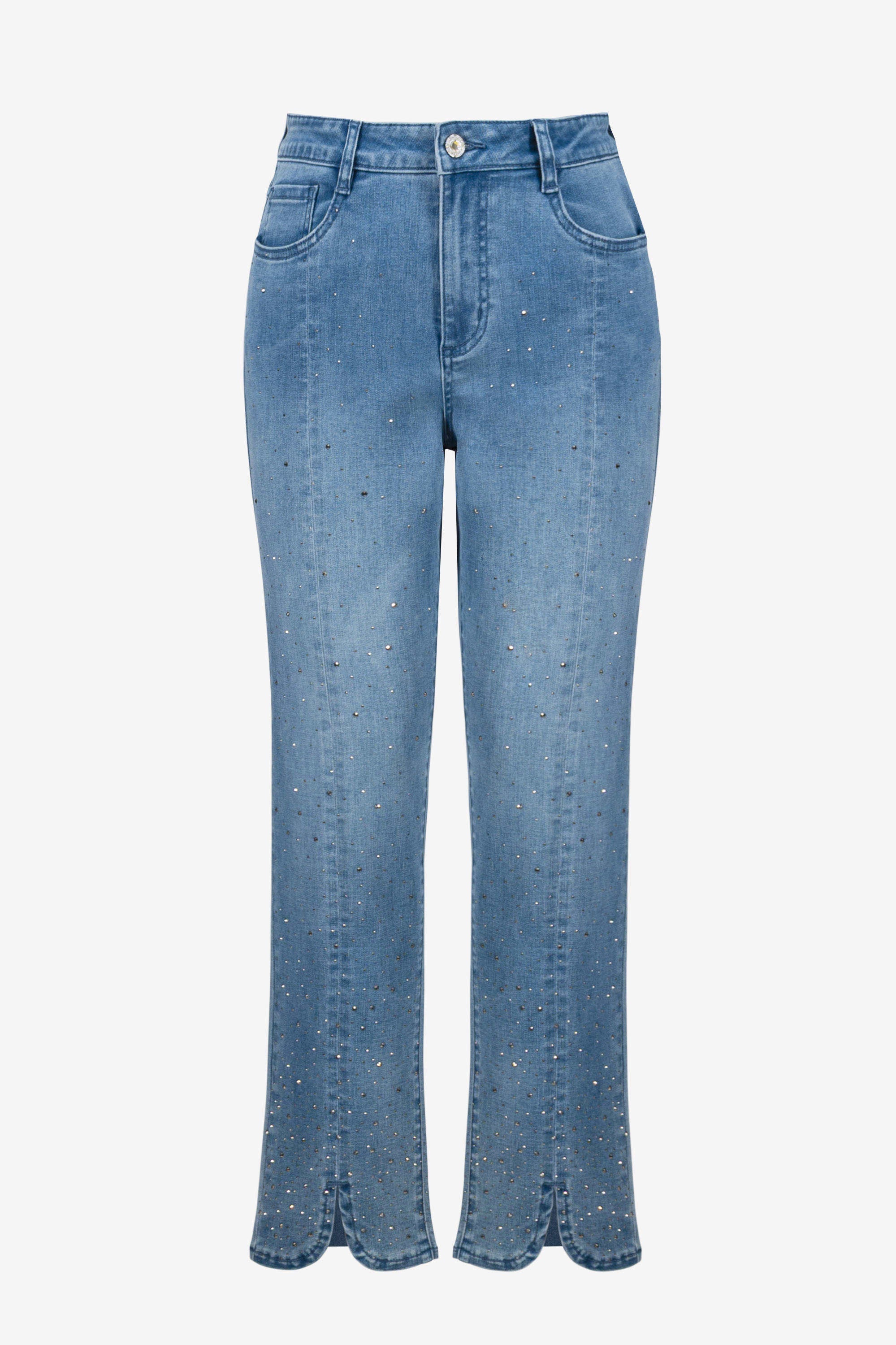 Joseph Ribkoff Slim Leg Jeans With Rhinestone Detail-261954