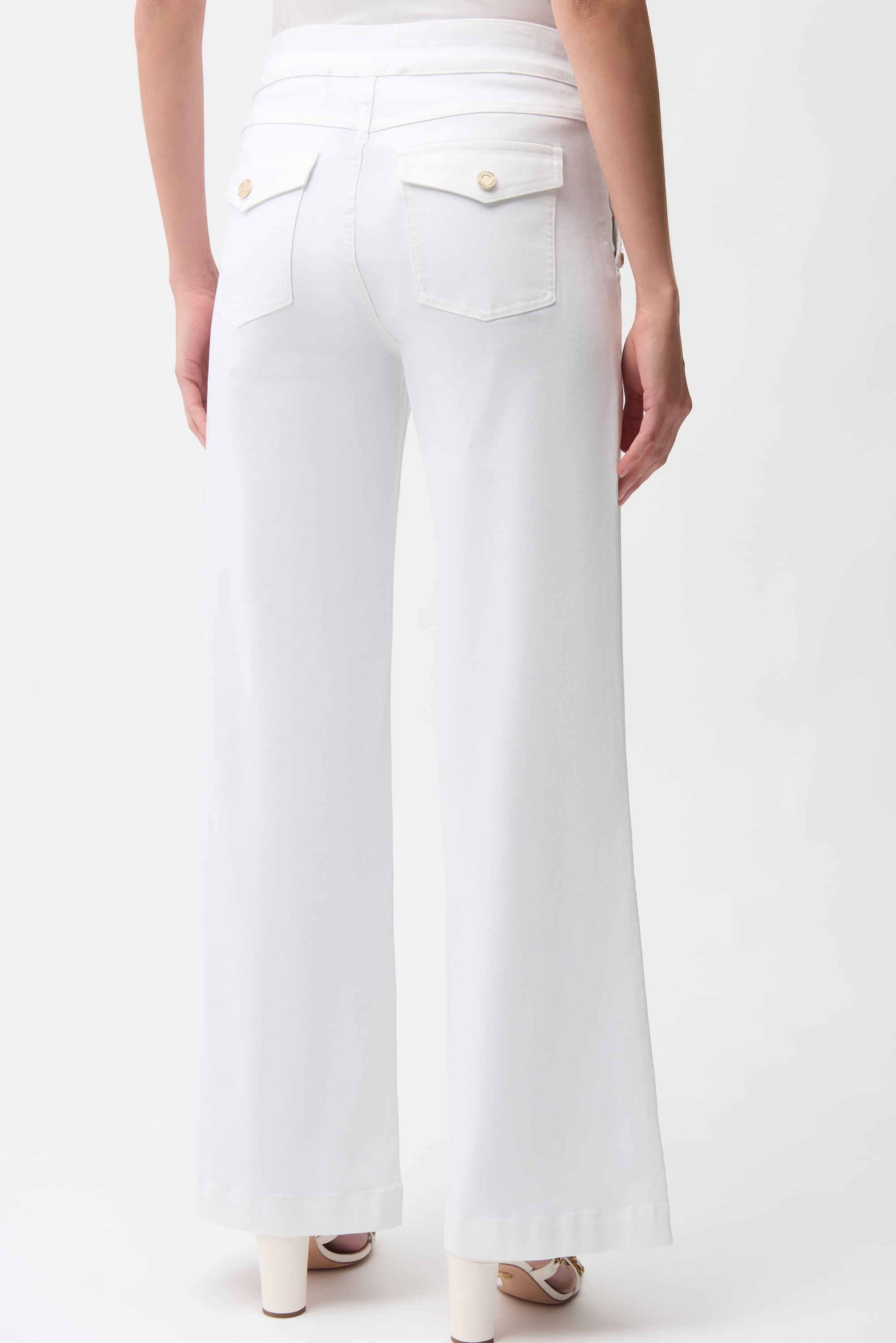 Wide Leg Pull-On Jeans