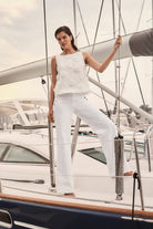 Wide Leg Pull-On Jeans
