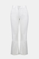Joseph Ribkoff Straight Crop Jeans With Rhinestones-261945