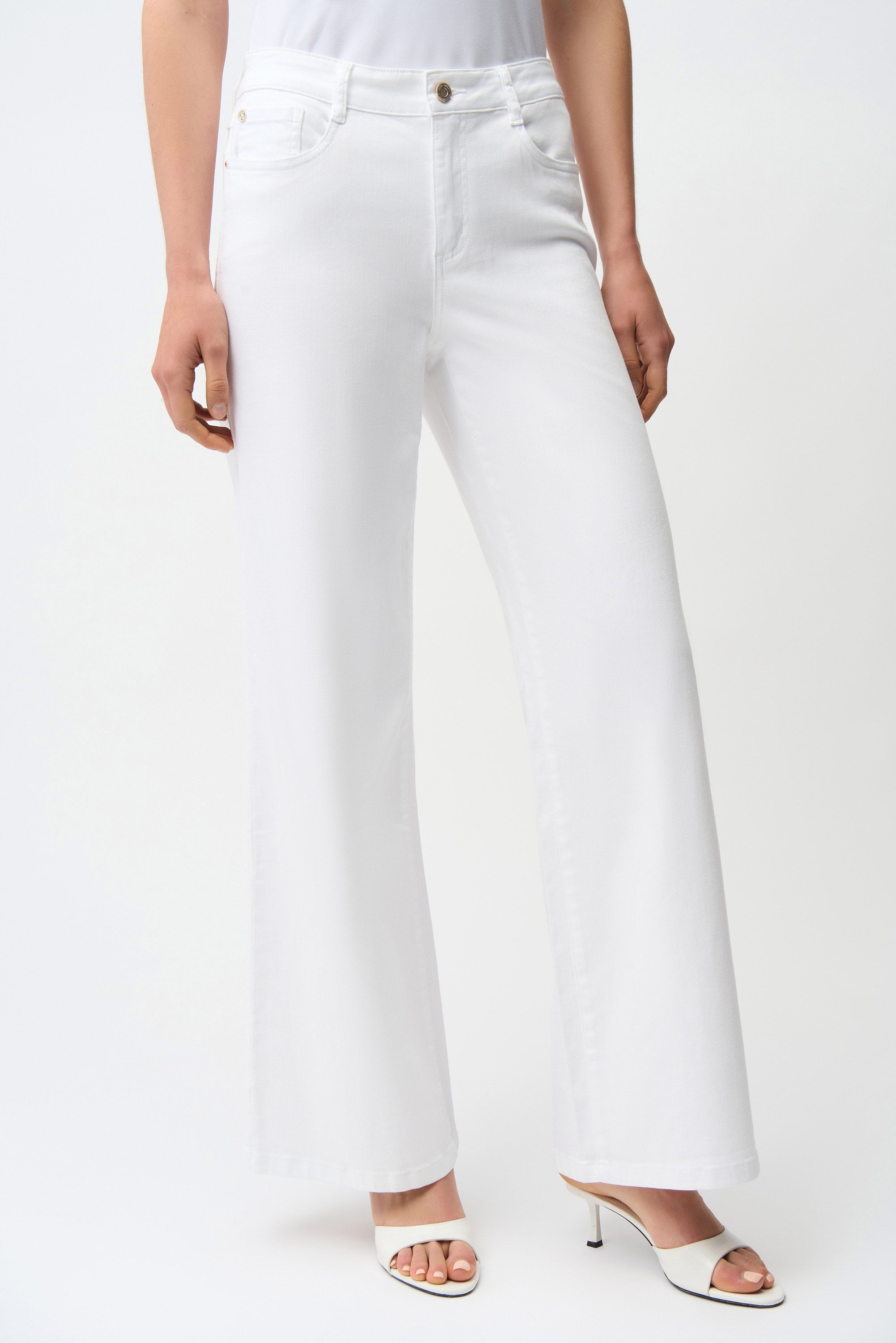Goldie | Classic Wide-Leg Stretch Denim Jeans-261989