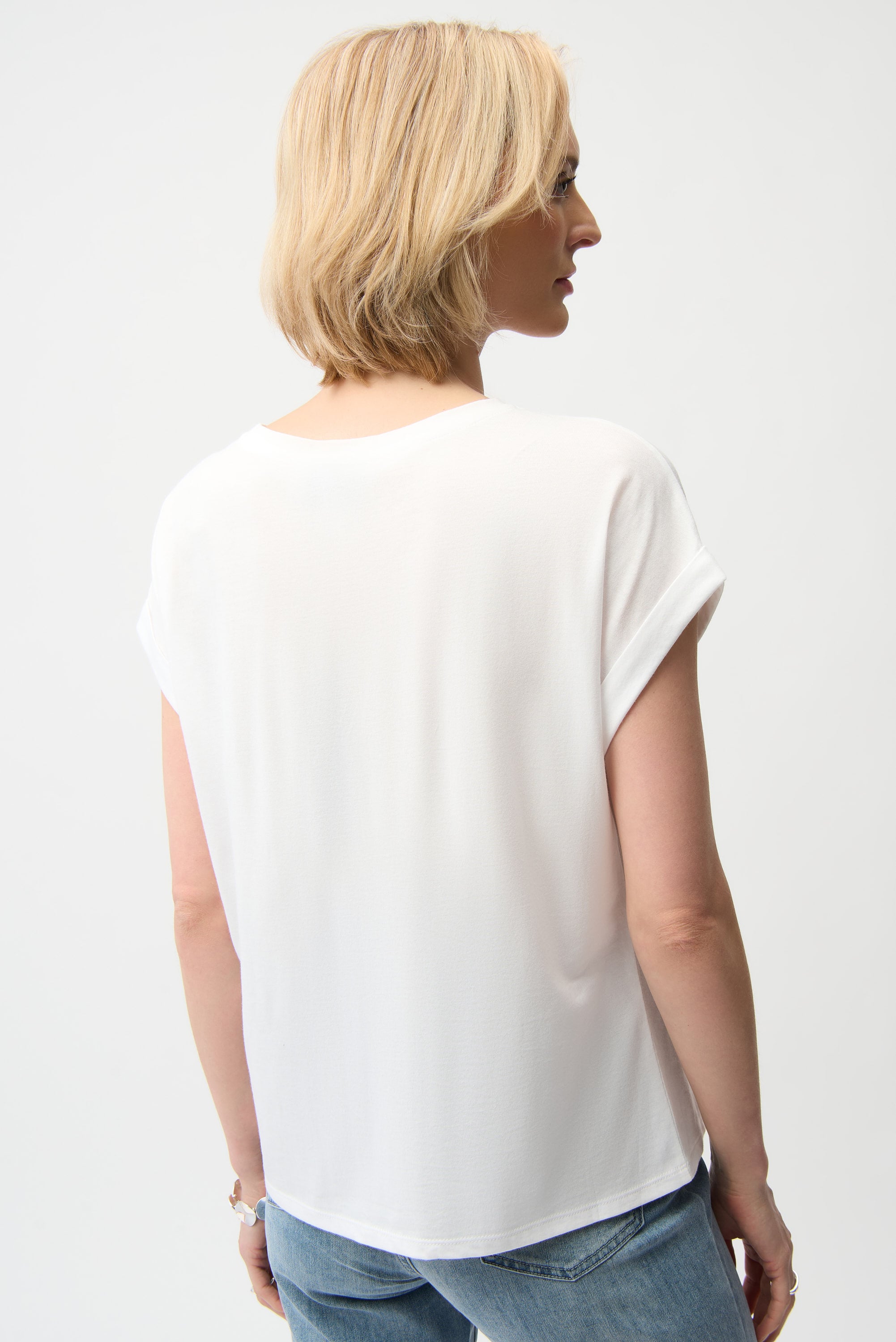 Cotton Boxy Crewneck T-Shirt
