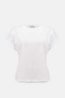 Joseph Ribkoff Cotton Boxy Crewneck T-Shirt-261999
