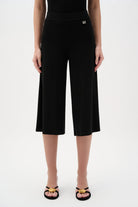 Silky Knit Wide Leg Culotte Pants
