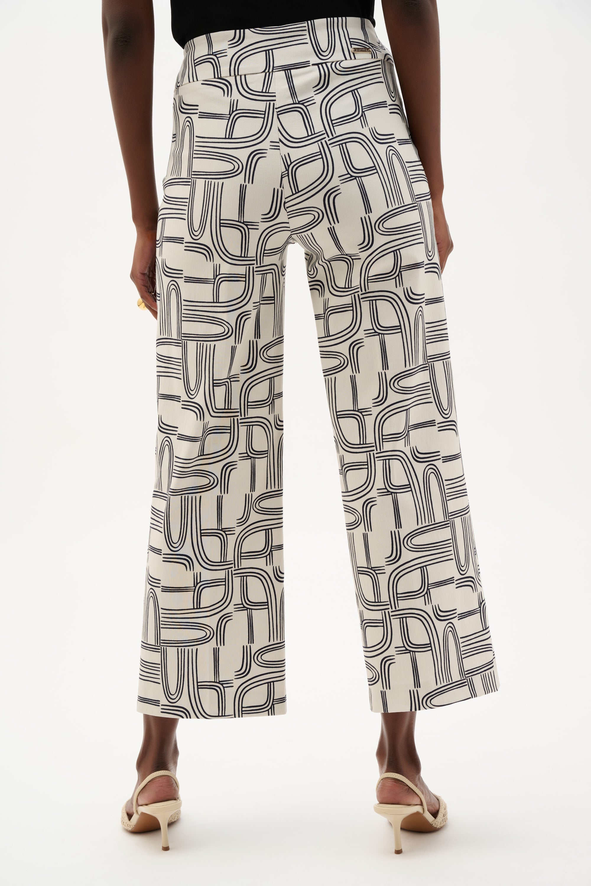 Millennium Geometric Print Wide Leg Pants
