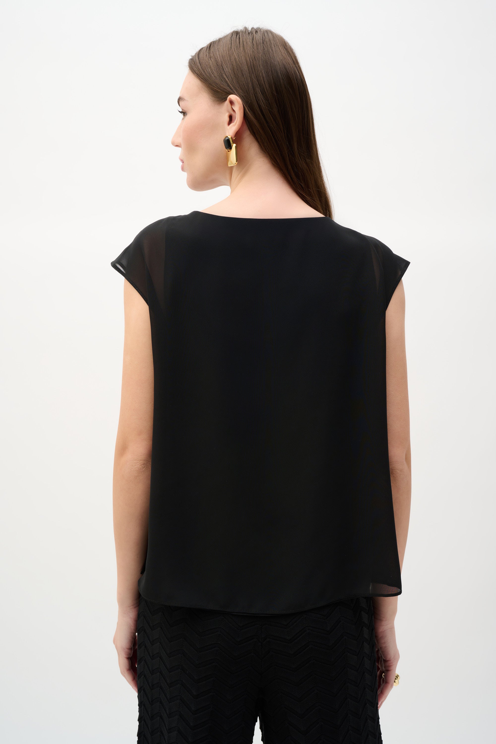 Chiffon And Georgette Trapeze Top