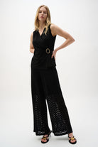Silky Knit Fitted Wrap Top