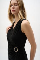 Silky Knit Fitted Wrap Top