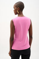 Silky Knit Fitted Wrap Top