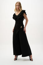 Silky Knit And Georgette Fitted Top With Pleats