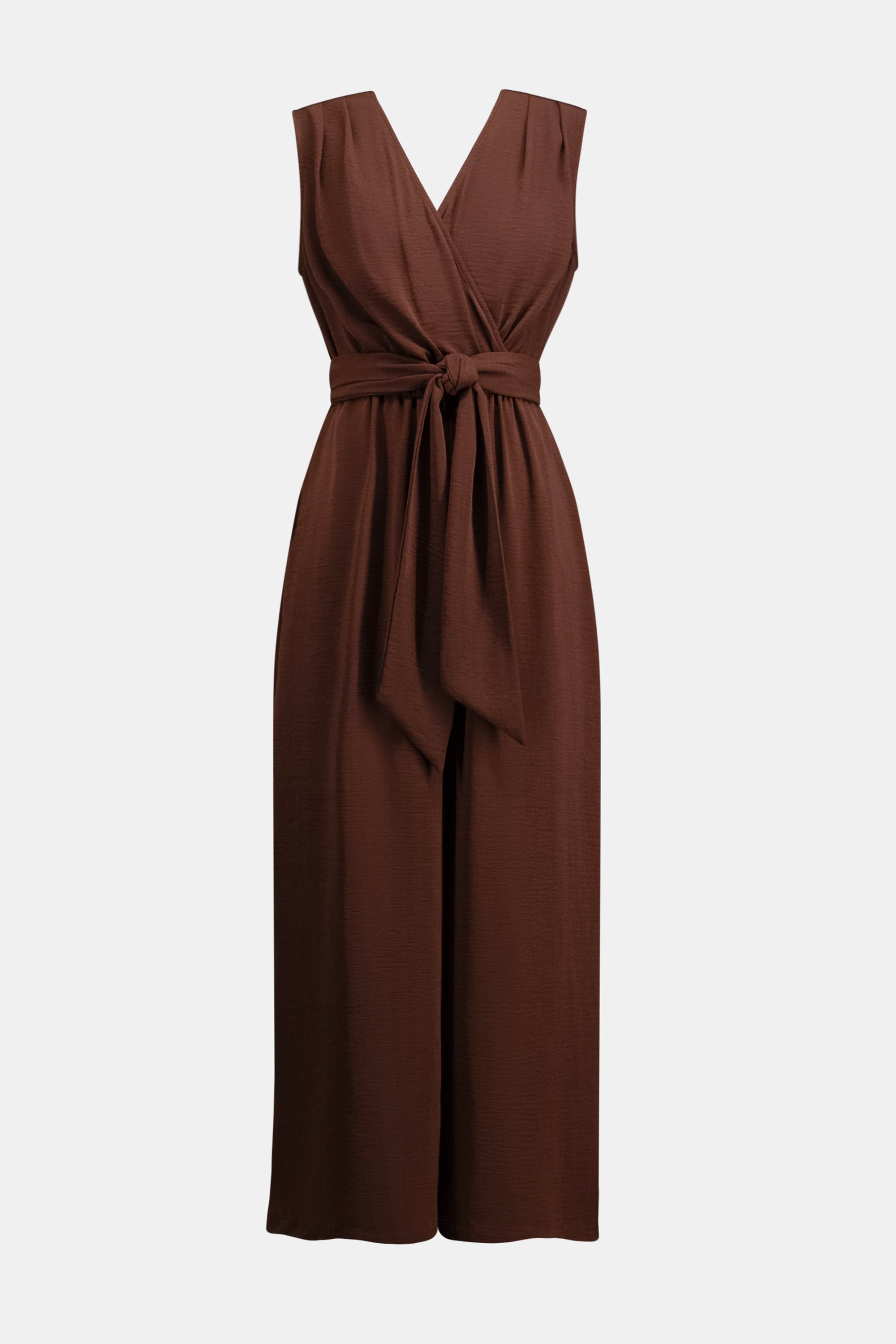 Woven Gauze Wide Leg Pull-On Jumpsuit
