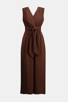 Woven Gauze Wide Leg Pull-On Jumpsuit