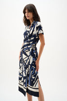Recycled Woven Abstract Print Shirt Dress