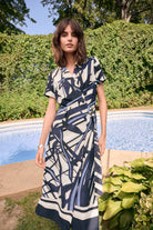 Recycled Woven Abstract Print Shirt Dress