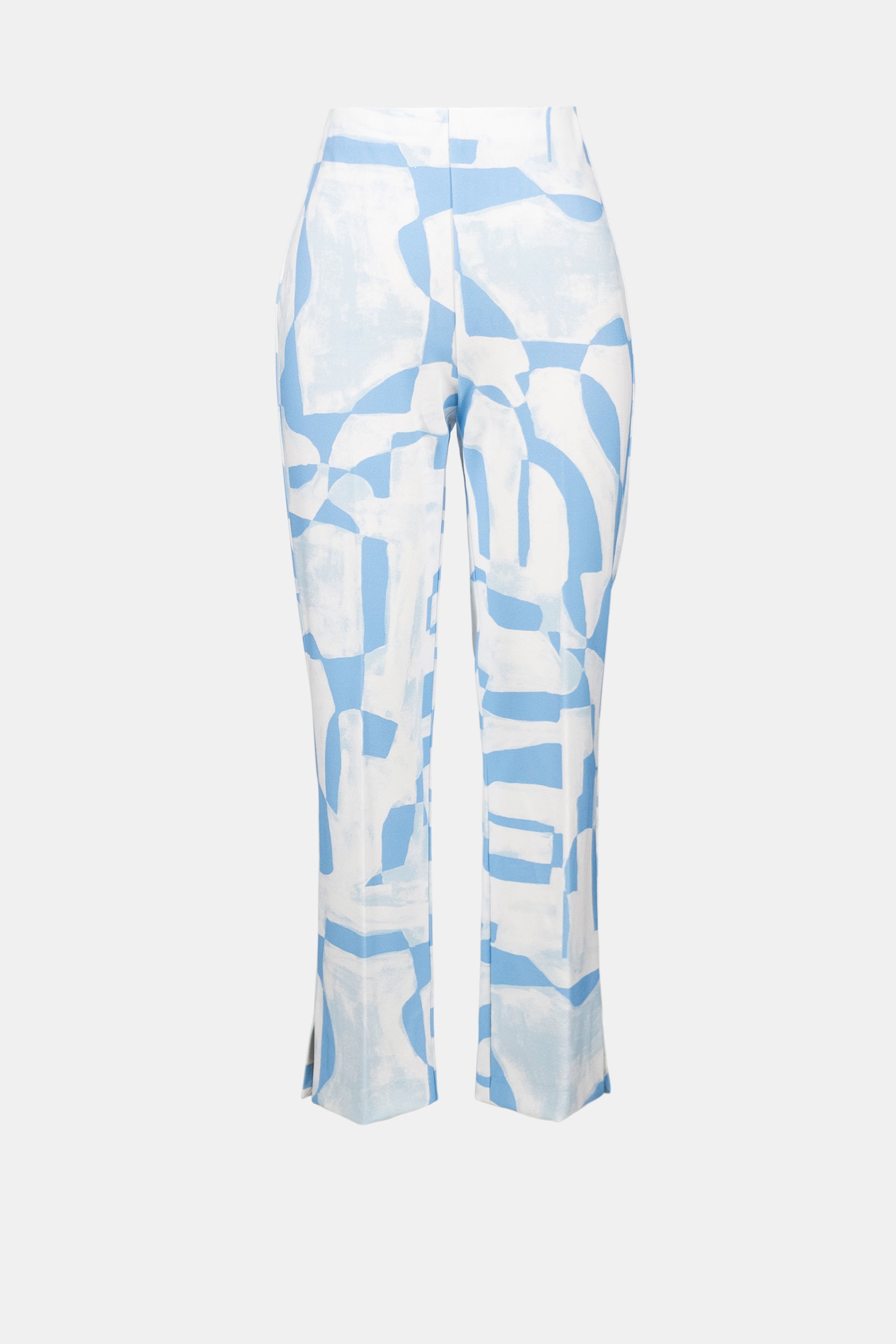 Joseph Ribkoff Silky Knit Geometric Print Straight Leg Pull-On Pants-262131