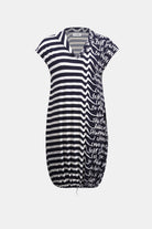 Silky Knit Conversational Print Cocoon Dress