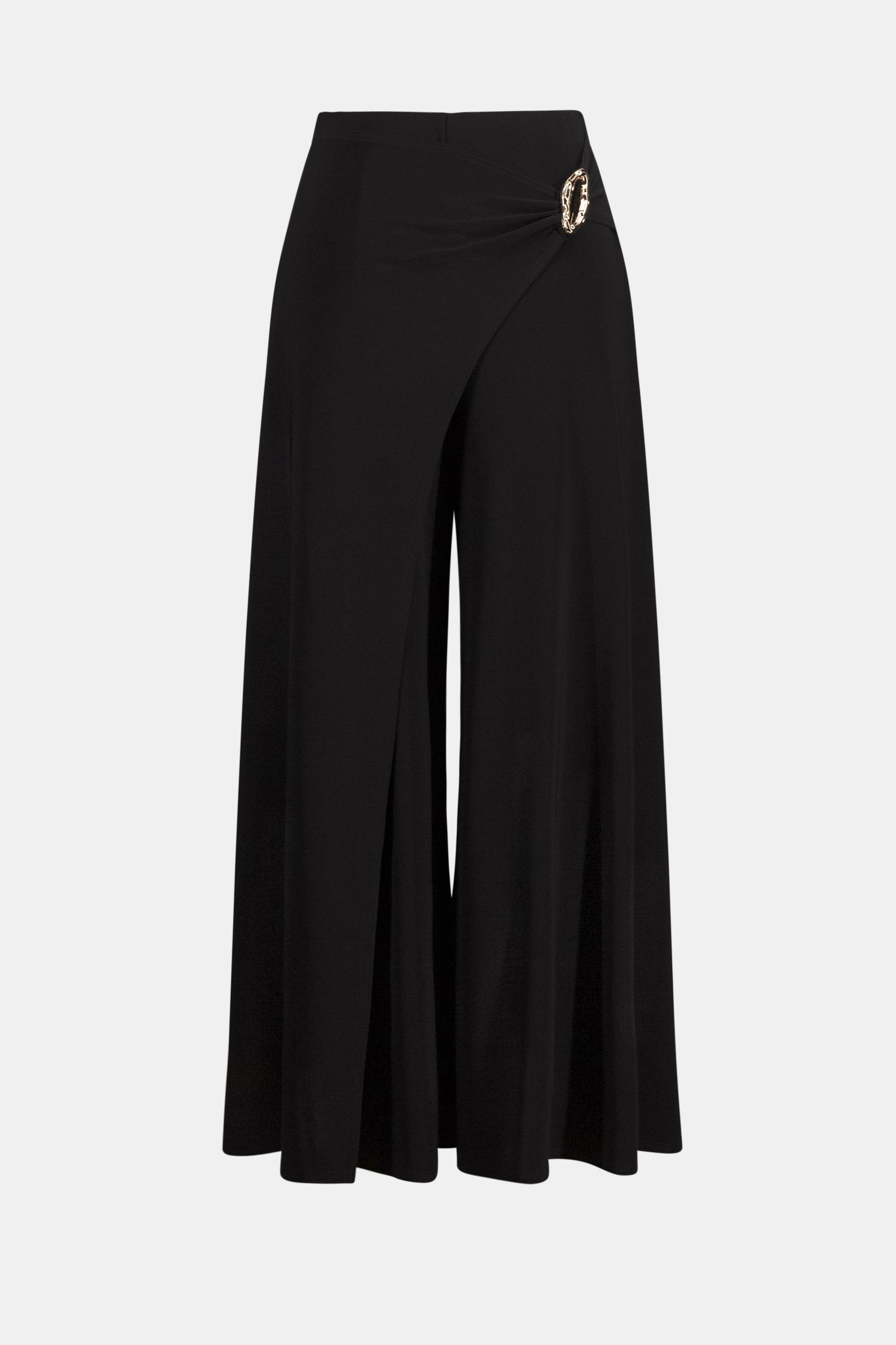 Joseph Ribkoff Silky Knit Culotte Pull-On Pants With Buckle Detail-262150