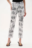 Joseph Ribkoff Millennium Printed Straight Pull-On Pants-262192