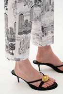 Joseph Ribkoff Millennium Printed Straight Pull-On Pants-262192