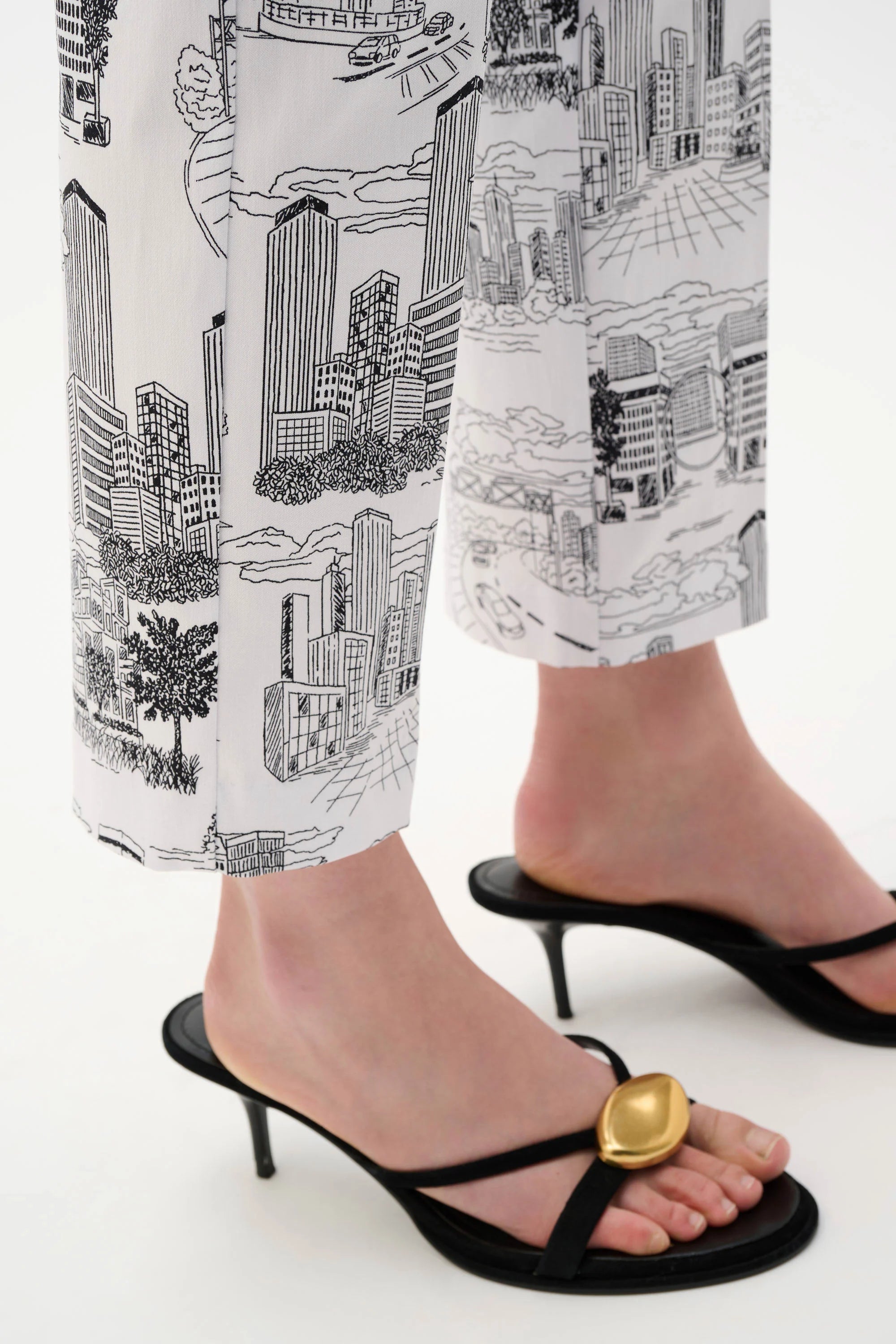 Joseph Ribkoff Millennium Printed Straight Pull-On Pants-262192