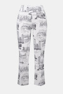 Joseph Ribkoff Millennium Printed Straight Pull-On Pants-262192