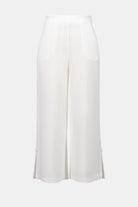 Textured Knit Pull-on Culotte Pants
