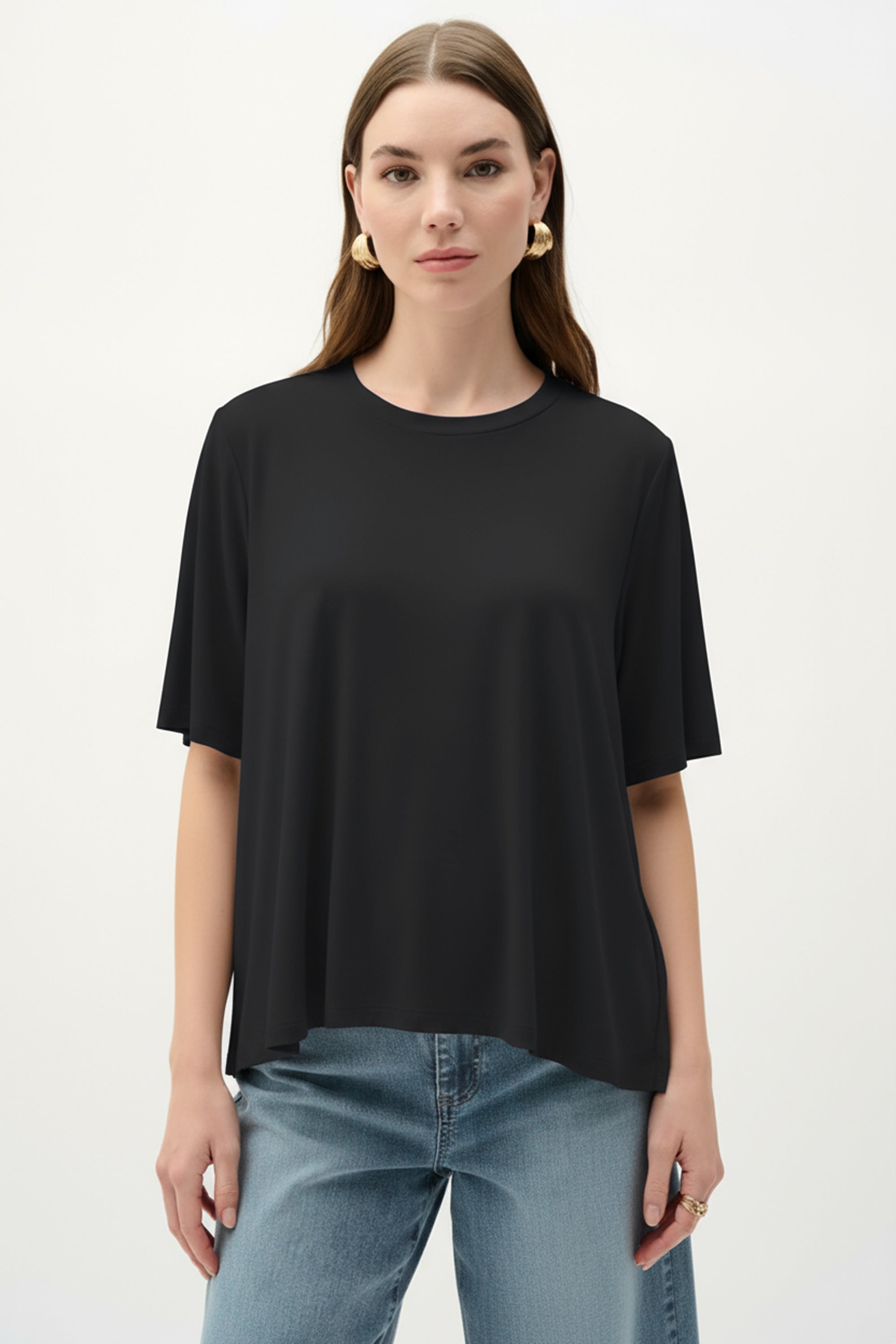 Silky Knit Trapeze Top
