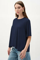 Silky Knit Trapeze Top