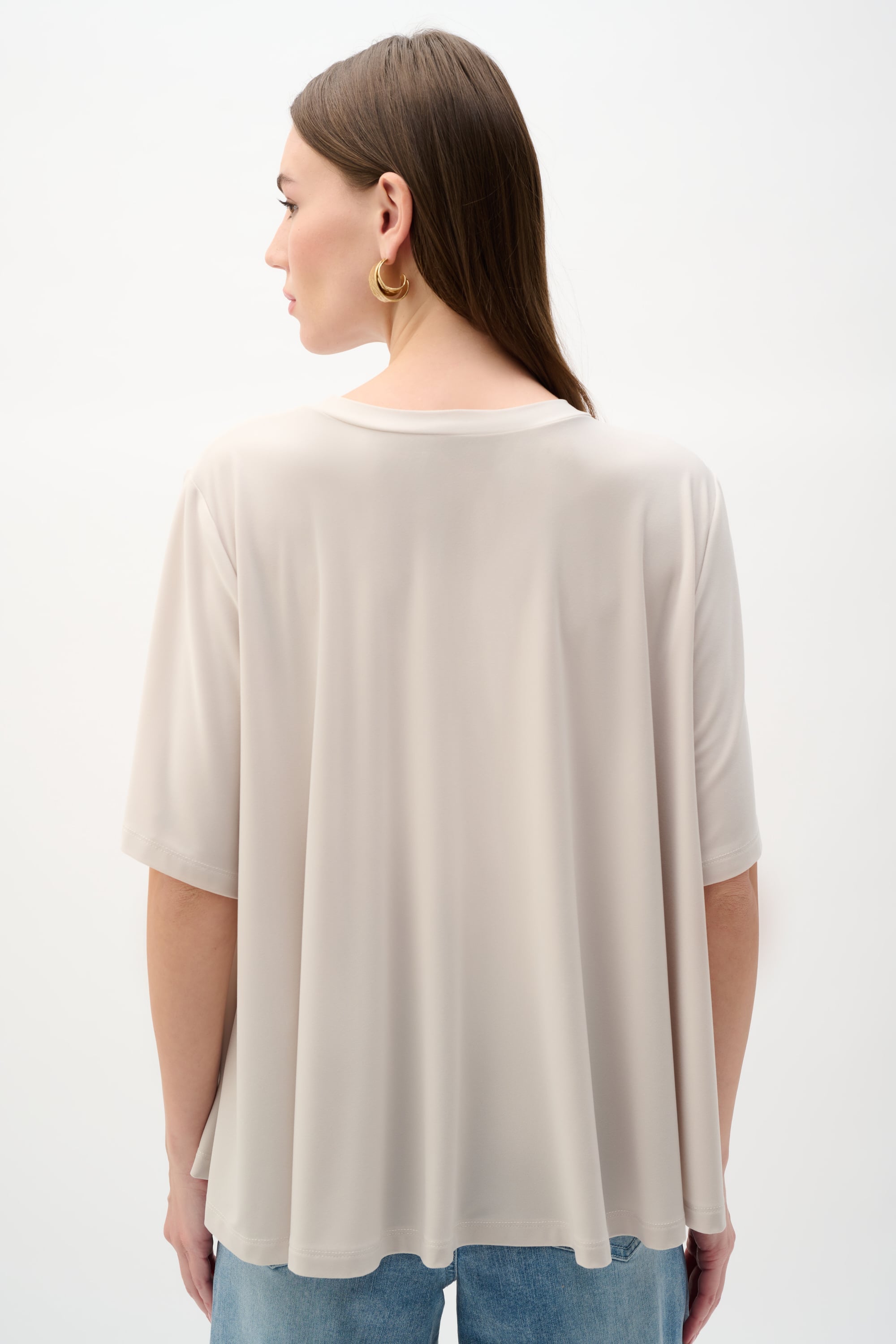 Silky Knit Trapeze Top