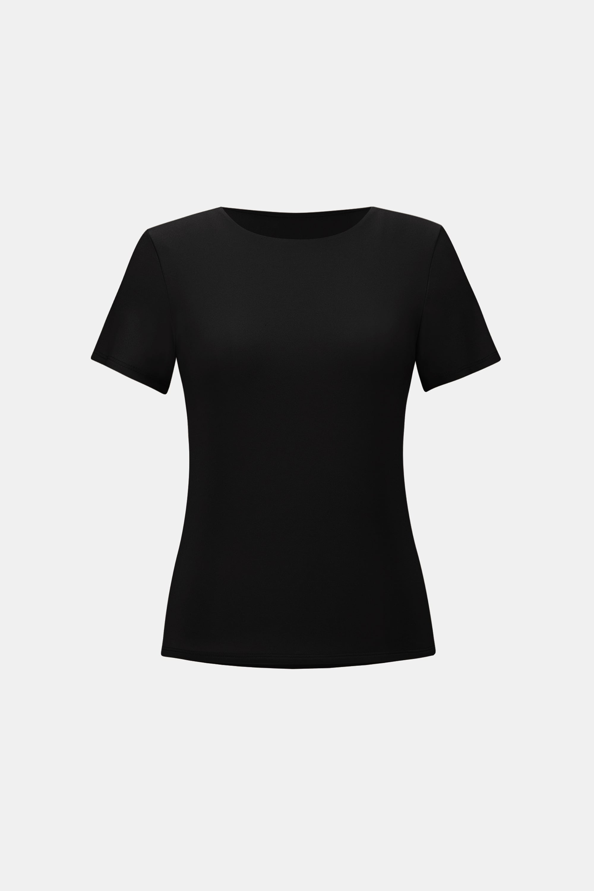 Silky Knit Fitted T-Shirt
