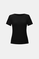 Silky Knit Fitted T-Shirt