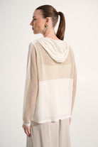 Soft Knit Straight Hooded Zip Jacket