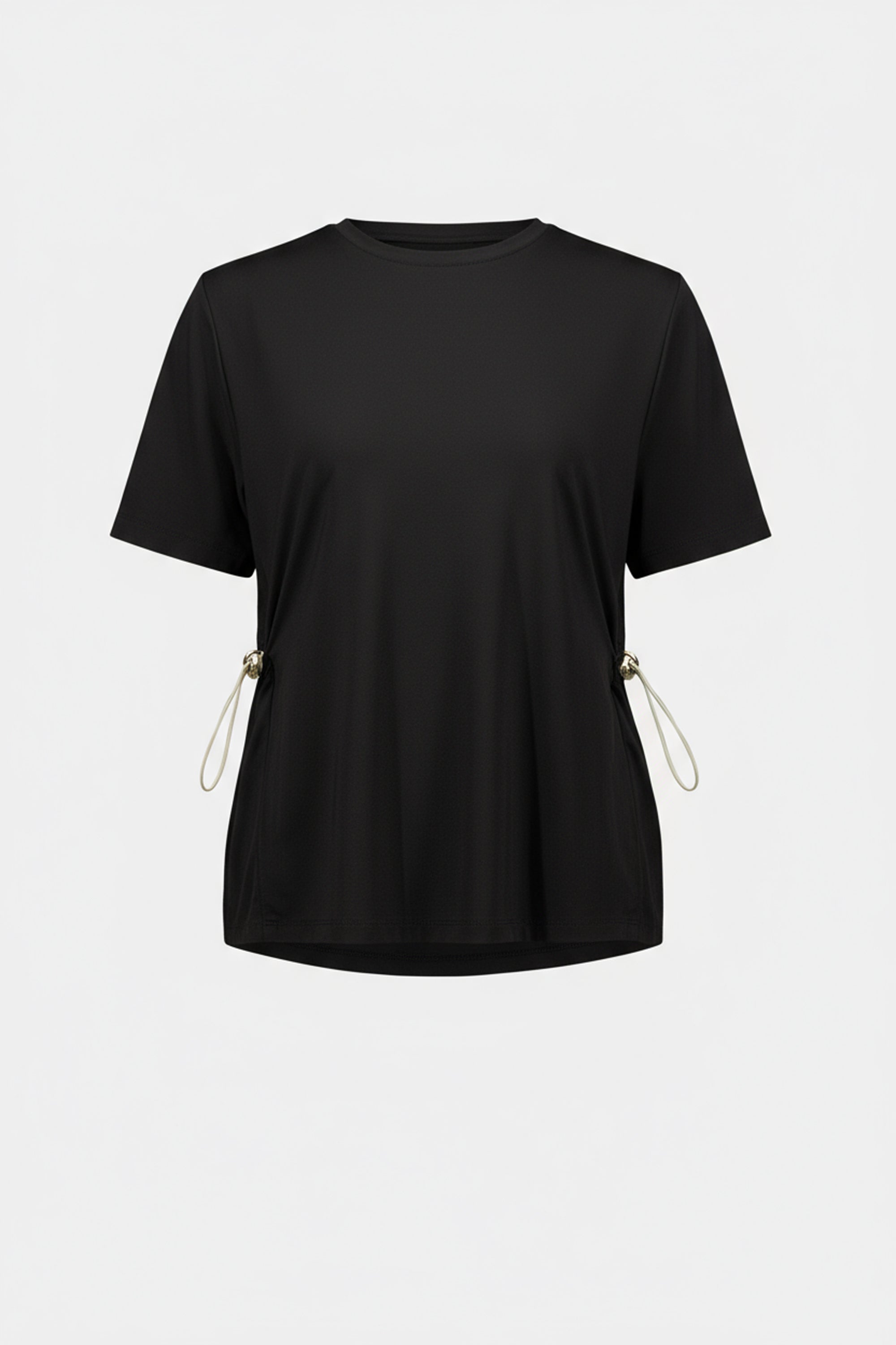 Jersey Memory Boxy Top With Adjustable Sides
