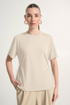Jersey Memory Boxy Top With Adjustable Sides