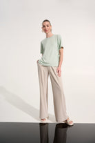 Jersey Memory Boxy Top With Adjustable Sides