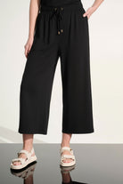 Jersey Pull-On Culotte Pant With Tie Waist