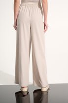 Stretch Woven Pull-On Wide Leg Pants
