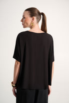 Jersey Boxy Top With Dolman Sleeves