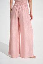 Signature | Crinkle Jacquard Pull-On Wide Leg Pants
