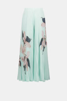 Signature | Chiffon Floral Print Pleated Wide Leg Pants
