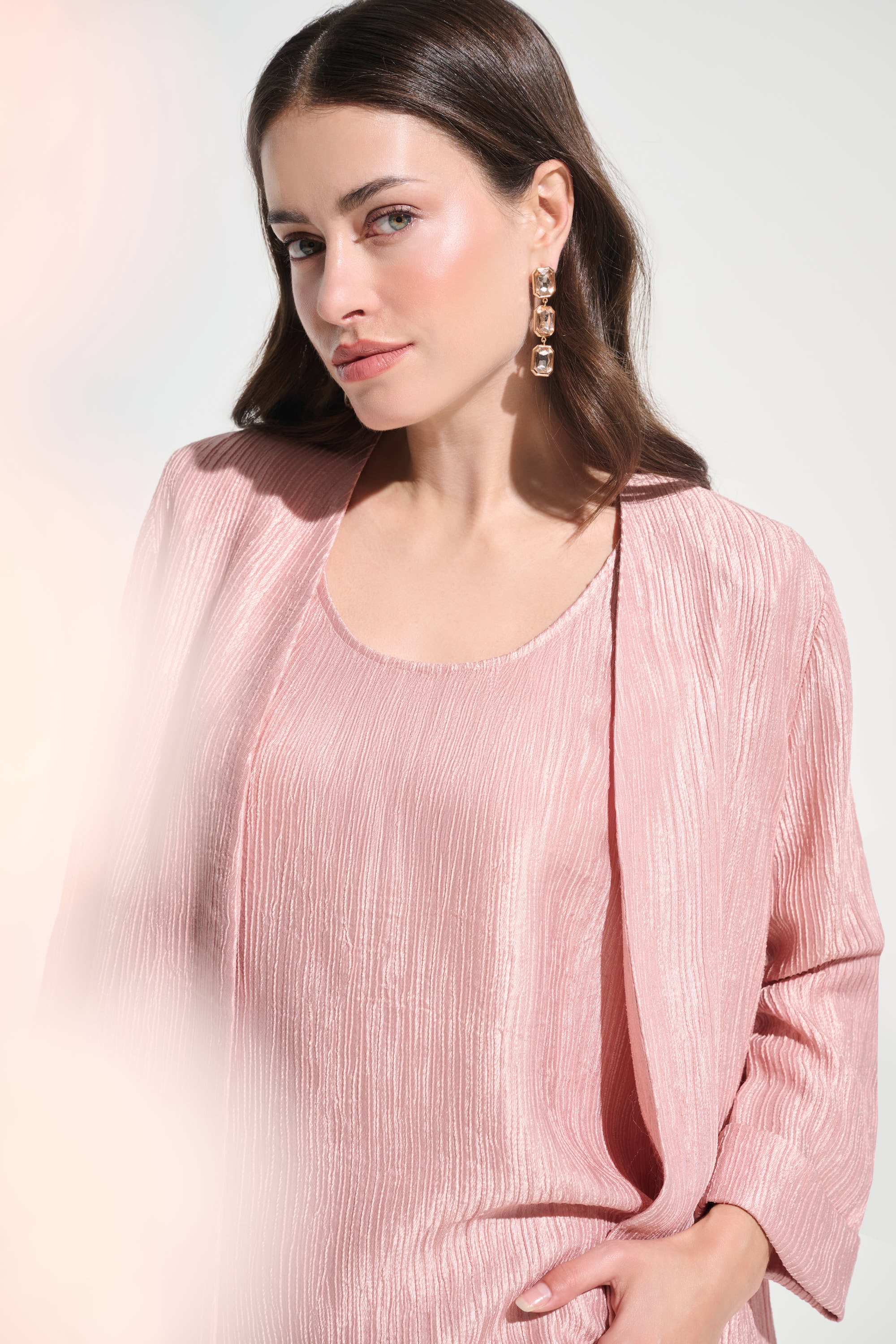 Signature | Crinkle Jacquard Straight Cover-Up
