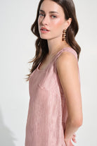 Signature | Crinkle Jacquard Sleeveless Straight Top