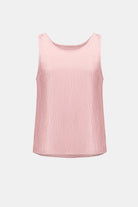 Signature | Crinkle Jacquard Sleeveless Straight Top