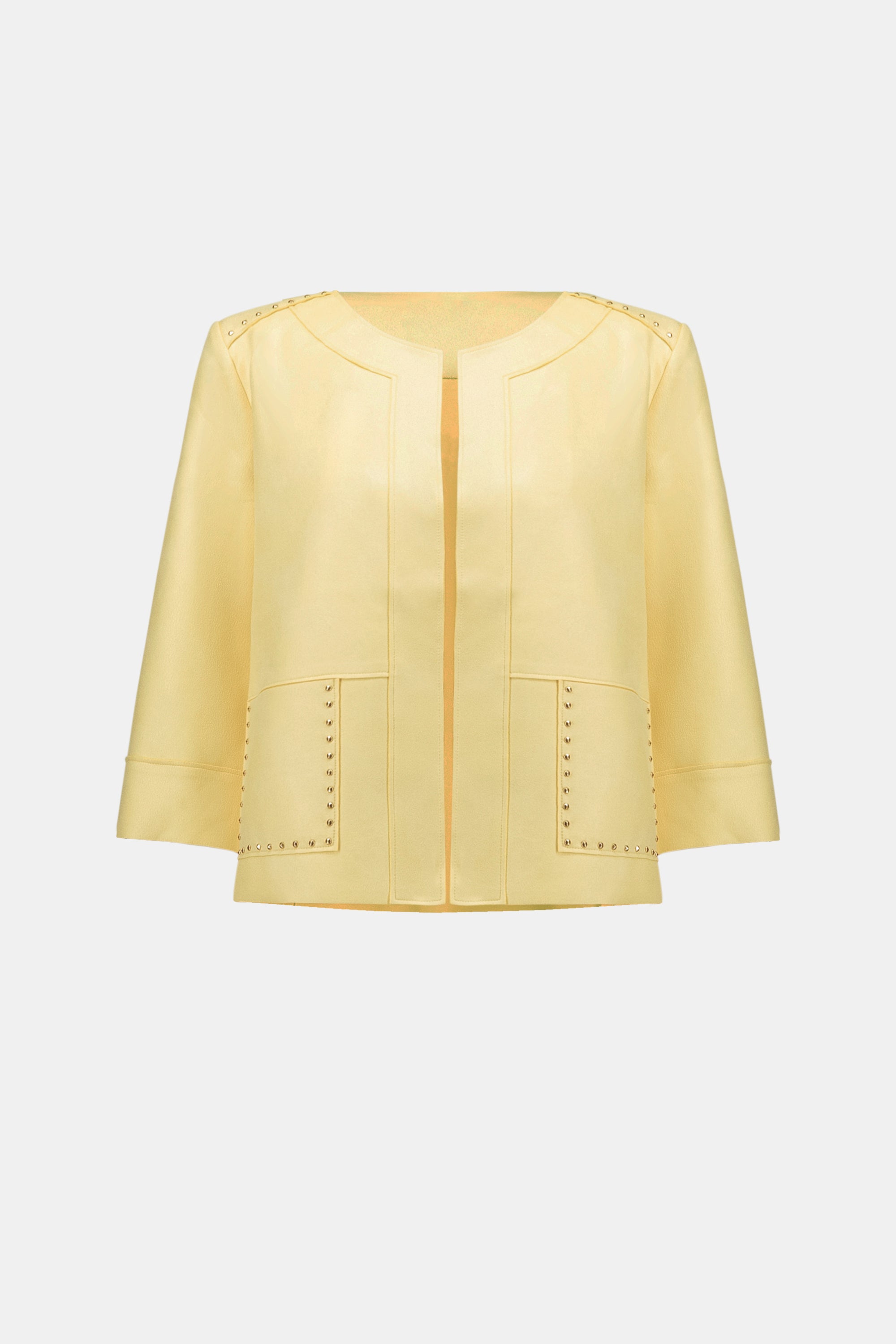 Joseph Ribkoff Foiled Scuba Suede Boxy Jacket-262905